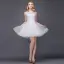 Chic / Beautiful Party Dresses 2017 Champagne Short A-Line / Princess Scoop Neck Sleeveless Lace Appliques Formal Dresses