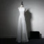 Simple Robe De Soirée 2017 Blanche Princesse Longue Titulaire Sans Manches Dos Nu Robe De Ceremonie