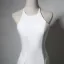 Simple Robe De Soirée 2017 Blanche Princesse Longue Titulaire Sans Manches Dos Nu Robe De Ceremonie