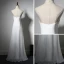 Simple Robe De Soirée 2017 Blanche Princesse Longue Titulaire Sans Manches Dos Nu Robe De Ceremonie