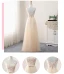 Chic / Beautiful Champagne Bridesmaid Dresses 2018 A-Line / Princess Appliques Flower Bow Sash Floor-Length / Long Ruffle Backless Wedding Party Dresses