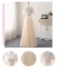 Chic / Beautiful Champagne Bridesmaid Dresses 2018 A-Line / Princess Appliques Flower Bow Sash Floor-Length / Long Ruffle Backless Wedding Party Dresses