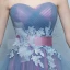 Fine Ballkjoler 2017 Gradient-Farge Prinsesse Lange Gripende Ruffles Kjæreste Uten Ermer Ryggløse Sash Appliques Blomst Formelle Kjoler