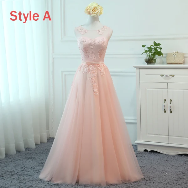 Chic / Belle Perle Rose Transparentes Robe Demoiselle D'honneur 2018 Princesse Encolure Dégagée Sans Manches Appliques En Dentelle Noeud Ceinture Volants Dos Nu Robe Pour Mariage