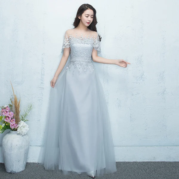Chic / Beautiful Prom Dresses 2017 Black Floor-Length / Long A-Line / Princess Scoop Neck Short Sleeve Backless Lace Appliques Formal Dresses