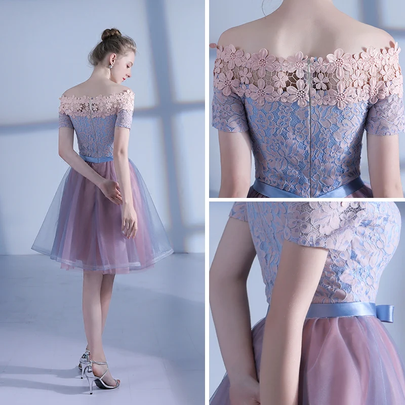 sachin and babi light blue dress Chic Beautiful Homecoming Graduation Dresses 2017 Candy Pink Sky Blue Short  A Line Princess Off The Shoulder Short Sleeve Backless Lace Appliques Formal  Dresses