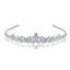 Modest / Simple Silver Rhinestone Tiara 2022 Zircon Alloy Wedding Bridal Hair Accessories