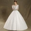 Modern / Fashion Wedding Dresses 2017 Ivory Ball Gown Sweep Train Scoop Neck Long Sleeve Backless Pierced Lace Appliques