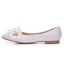 Elegant White Appliques Flat Wedding Shoes 2025 Pointed Toe Wedding Heels