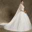 Chinese style Wedding Dresses 2017 Ivory Ball Gown Sweep Train High Neck Sleeveless Pierced Lace Appliques