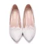 Élégant Blanche En Dentelle Fleur Chaussure De Mariée 2023 5 cm Talons Aiguilles À Bout Pointu Mariage Escarpins Talons Hauts