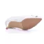 Elegante Witte Rhinestone Kant Bloem Lage Hak Bruidsschoenen 2025 3 cm Naaldhakken / Stiletto Spitse Neus Huwelijk Pumps Hoge Hakken