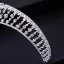 Enkel Hvit Rhinestone Bryllup Tiara Har Tilbehor Legering 2022
