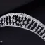 Enkel Hvit Rhinestone Bryllup Tiara Har Tilbehor Legering 2022