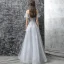 Chic / Beautiful Evening Dresses  2017 Grey A-Line / Princess Floor-Length / Long Cascading Ruffles High Neck Short Sleeve Backless Pierced Appliques Flower Pearl Rhinestone Formal Dresses