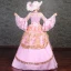 Vintage / Retro Medieval Blushing Pink Ball Gown Prom Dresses 2021 Square Neckline Long Sleeve Floor-Length / Long 3D Lace Appliques Embroidered Flower Lace Satin Cosplay Prom Formal Dresses