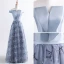 Chic / Belle Robe De Soirée 2017 Gris Princesse Longue De l'épaule Manches Courtes Dos Nu Paillettes Appliques Fleur Ceinture Robe De Ceremonie