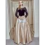 Elegant Champagne Evening Dresses  2018 A-Line / Princess Lace Flower Sequins Bow Scoop Neck Backless Long Sleeve Floor-Length / Long Formal Dresses