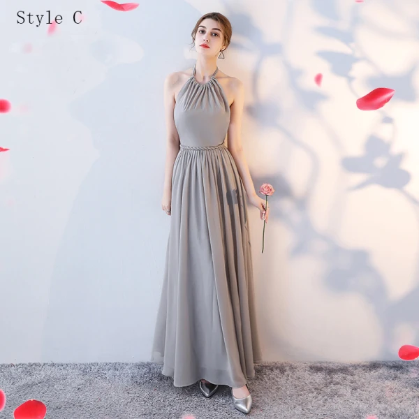 Chic / Belle Robe Demoiselle D'honneur 2017 Princesse Longueur Cheville Demoiselle D'honneur Robe Pour Mariage