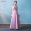 Chic / Belle Robe Demoiselle D'honneur 2017 Princesse Dentelle Fleur Noeud Dos Nu Longueur Cheville Demoiselle D'honneur Robe Pour Mariage