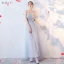 Chic / Beautiful Sky Blue Bridesmaid Dresses 2017 A-Line / Princess Crossed Straps Lace Flower Bow Backless Ankle Length Bridesmaid Wedding Party Dresses