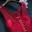 Schöne Rot Abendkleider 2017 Mermaid Mit Spitze Pailletten Perlenstickerei Rundhalsausschnitt Rückenfreies Ärmellos Lange Festliche Kleider
