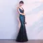 Chic / Beautiful Evening Dresses  2017 Trumpet / Mermaid Lace Sequins Backless V-Neck Sleeveless Floor-Length / Long Formal Dresses
