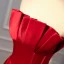 Simple Bordeaux Robe De Soirée 2018 Princesse Volants Bustier Sans Manches Dos Nu Longue Robe De Ceremonie