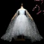 Elegant Sky Blue Flower Girl Dresses 2017 Ball Gown Lace Appliques Strapless Sleeveless Court Train Wedding Party Dresses