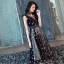 Modern / Fashion Black Party Dresses 2018 A-Line / Princess Star Sequins Lace Flower Spaghetti Straps Sleeveless Backless Knee-Length Formal Dresses