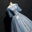 Elegant Prom Dresses 2018 Ball Gown Bow Embroidered Off-The-Shoulder Short Sleeve Floor-Length / Long Formal Dresses