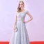 Elegante Ballkleider 2018 A Linie Glanz Metall Stoffgürtel Pailletten Bandeau Rückenfreies Ärmellos Lange Festliche Kleider