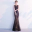 Chic / Beautiful Multi-Colors Evening Dresses  2019 Trumpet / Mermaid Sequins Scoop Neck Sleeveless Floor-Length / Long Formal Dresses