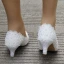 Charming Ivory Wedding Shoes 2018 Lace Pearl 5 cm Stiletto Heels Pointed Toe Wedding Pumps
