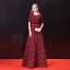 Chic / Belle 2 Pièces Robe De Soirée 2018 Princesse Ceinture Dentelle Encolure Dégagée Dos Nu Manches Courtes Longue Robe De Ceremonie