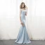 Chic / Beautiful Evening Dresses  2018 Trumpet / Mermaid Beading Tassel V-Neck Backless Short Sleeve Floor-Length / Long Formal Dresses