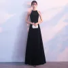 Affordable Evening Dresses  2017 Empire Rhinestone Spaghetti Straps Backless Sleeveless Ankle Length Formal Dresses