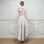 Chic / Beautiful Cocktail Dresses 2017 A-Line / Princess Lace Flower Beading Crystal Scoop Neck Cap Sleeves Asymmetrical Formal Dresses