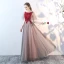 Elegante Grau Ballkleider 2018 A Linie Mit Spitze Applikationen Kristall Rundhalsausschnitt Rückenfreies Kurze Ärmel Lange Festliche Kleider