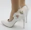 Chic / Belle Blanche Rendez-vous Escarpins 2018 Appliques 9 cm Talons Aiguilles À Bout Pointu Escarpins