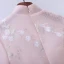 Chic / Beautiful Champagne Prom Dresses 2018 A-Line / Princess Lace Flower High Neck 3/4 Sleeve Floor-Length / Long Formal Dresses