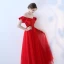 Chic / Beautiful Evening Dresses  2018 A-Line / Princess Off-The-Shoulder Backless Sleeveless Floor-Length / Long Formal Dresses