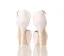 Elegant White Wedding Shoes 2018 Lace Flower Pearl Ankle Strap 14 cm Stiletto Heels Round Toe Wedding High Heels