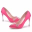 Chic / Beautiful White Wedding Shoes 2018 Rhinestone 10 cm Stiletto Heels Pointed Toe Wedding Pumps
