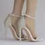 Schöne Weiß Brautschuhe 2018 Strass Knöchelriemen 11 cm Stilettos Peeptoes Hochzeit Hochhackige