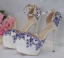 Chic / Beautiful Royal Blue Wedding Shoes 2018 Rhinestone 14 cm Stiletto Heels Round Toe Wedding High Heels