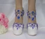 Charmant Königliches Blau Brautschuhe 2018 Kristall Strass 14 cm Stilettos Runde Zeh Hochzeit Hochhackige