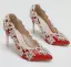 Chinese style Red Wedding Shoes 2018 Rhinestone 9 cm Crystal Stiletto Heels Pointed Toe Wedding Pumps