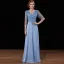 Luxury / Gorgeous Burgundy Handmade  Beading Evening Dresses  2019 A-Line / Princess Sequins V-Neck Backless 3/4 Sleeve Floor-Length / Long Formal Dresses