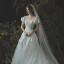 Modern / Fashion Ivory Wedding Dresses 2019 A-Line / Princess Lace Appliques Beading Pearl Sequins Scoop Neck Backless Short Sleeve Royal Train